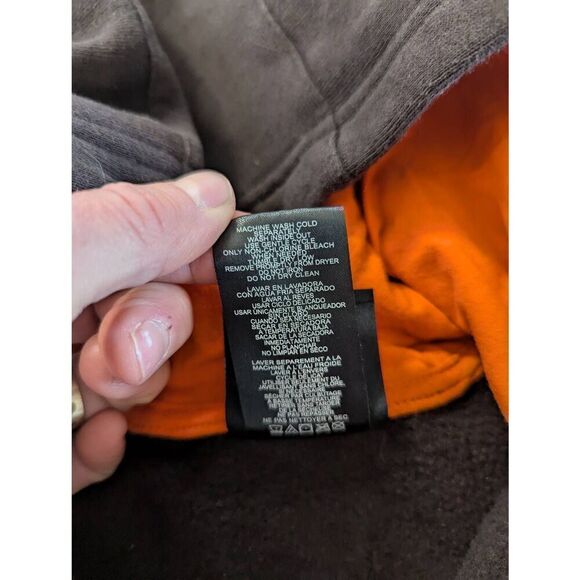 NFL Team Apparel Cleveland Browns Hooded sweatshirt kid's Large brown orange - Picture 5 of 6